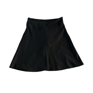 Betabrand Black A-Line Skort Stretch Travel Athleisure Yoga Comfort L Golf